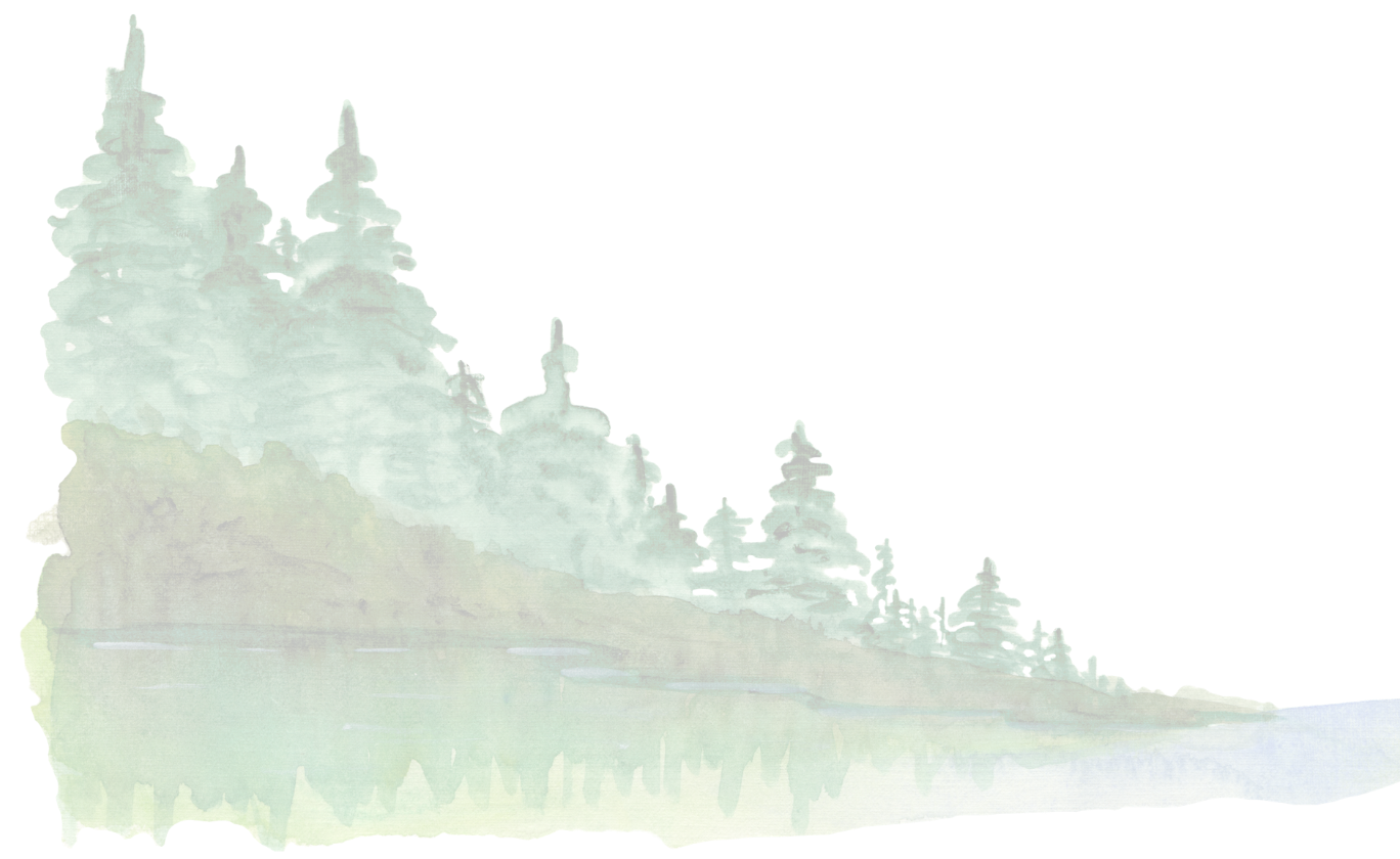 Watercolor trees